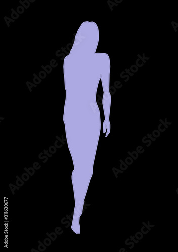 Stempel w kształcie kobiety 