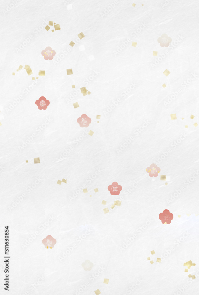 和風背景紅梅散し和紙金箔stock Illustration Adobe Stock 和風背景紅梅散し和紙金箔stock Illustration Adobe Stock