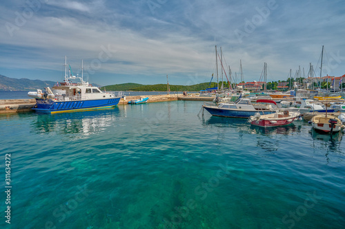 Croatia, island of Korcula view of the yacht marina © janmiko