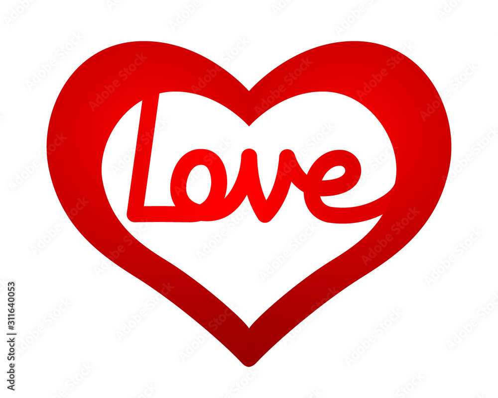 Abstract valentine heart symbol Abstract valentine heart symbol