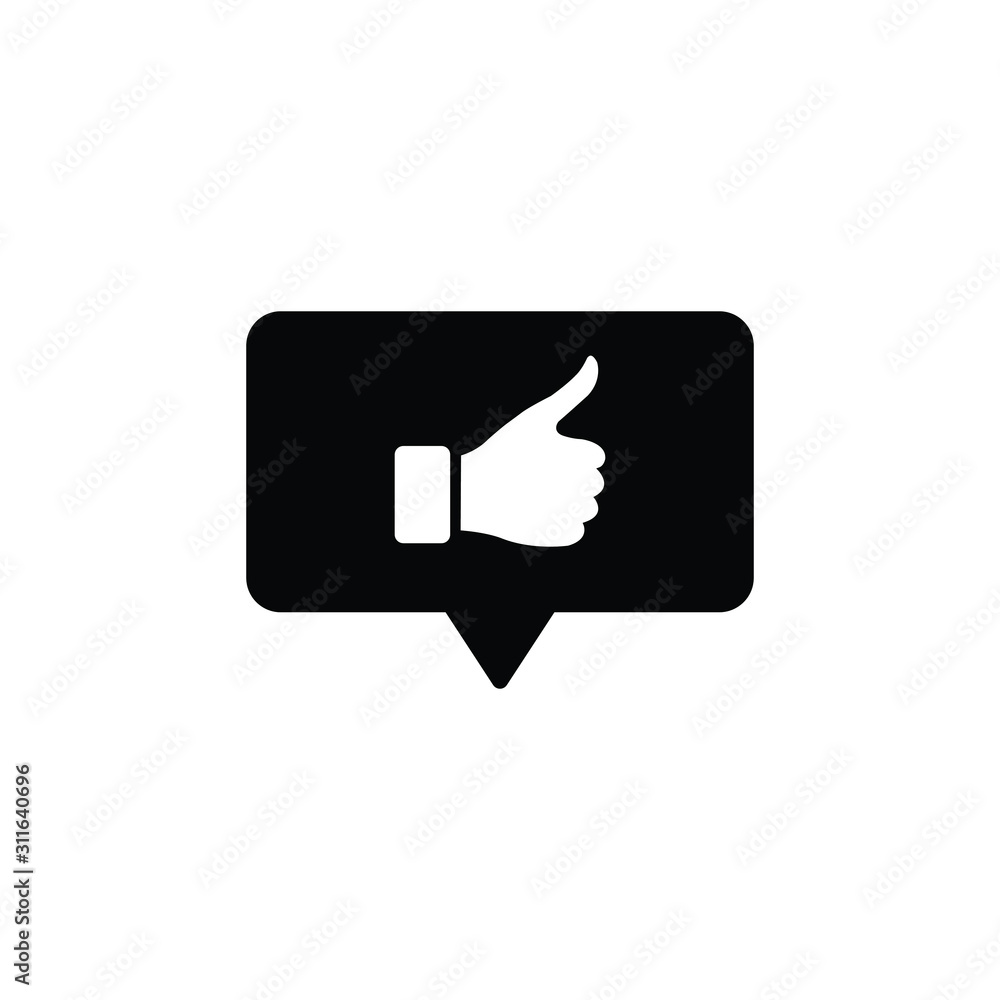 thumbs up chat icon Speech Bubble icon