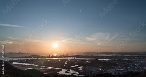 瀬戸内のタイムラプス映像 / 水島コンビナートの夜景
