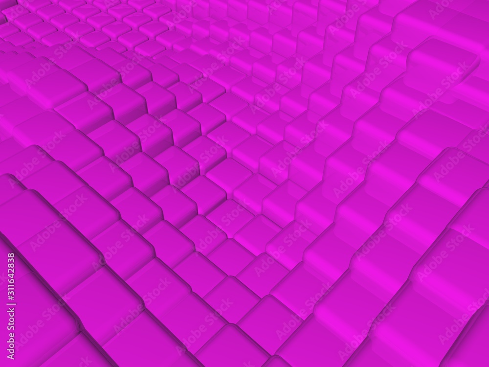 Abstract background of pink cubes Abstract background of pink cubes