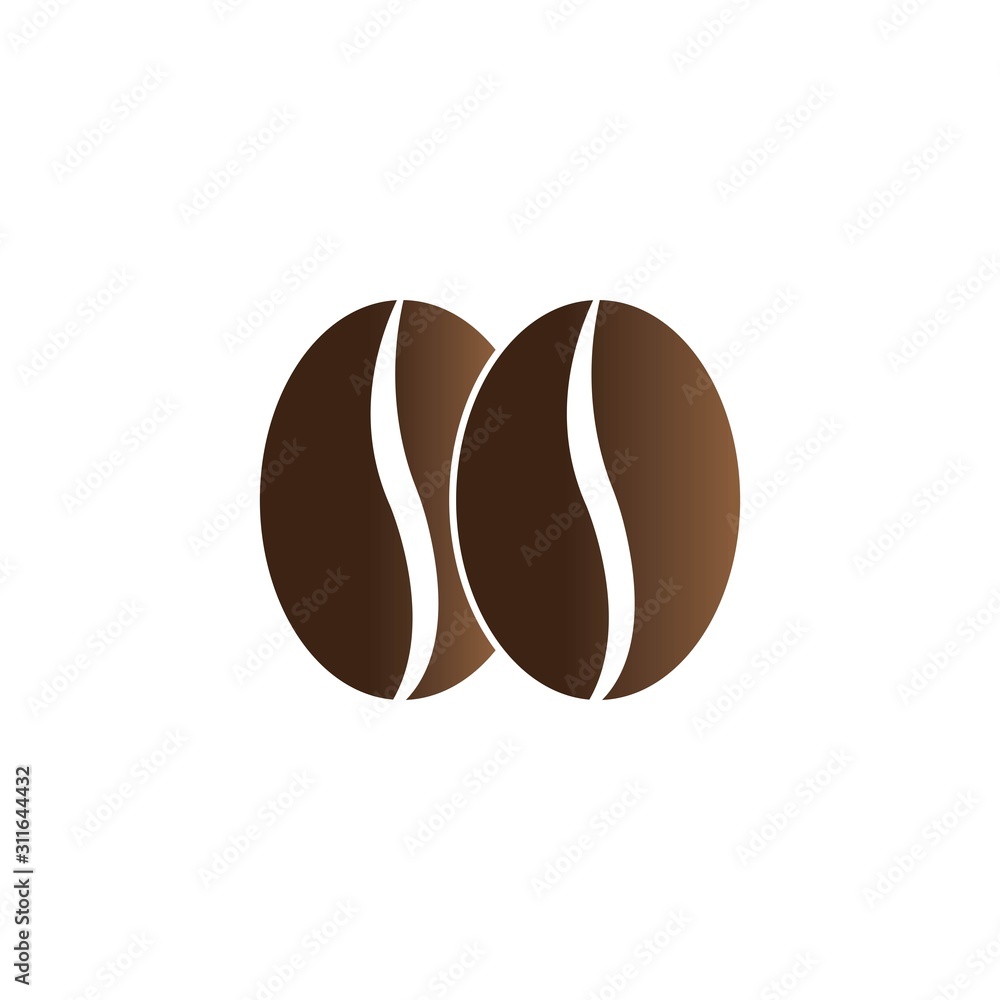 coffee beans template vector icon illustration coffee beans template vector icon illustration