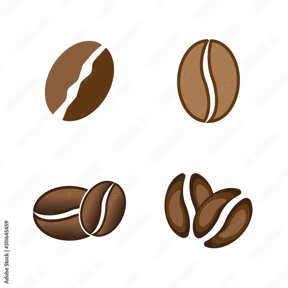 coffee beans template vector icon illustration coffee beans template vector icon illustration