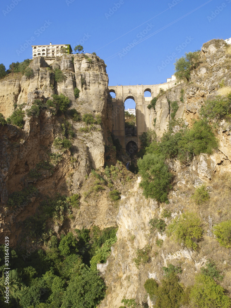 Ronda, Malaga, Andalusien, Spanien, Altstadt, Schlucht El Tajo, Ronda, Malaga, Andalusien, Spanien, Altstadt, Schlucht El Tajo,