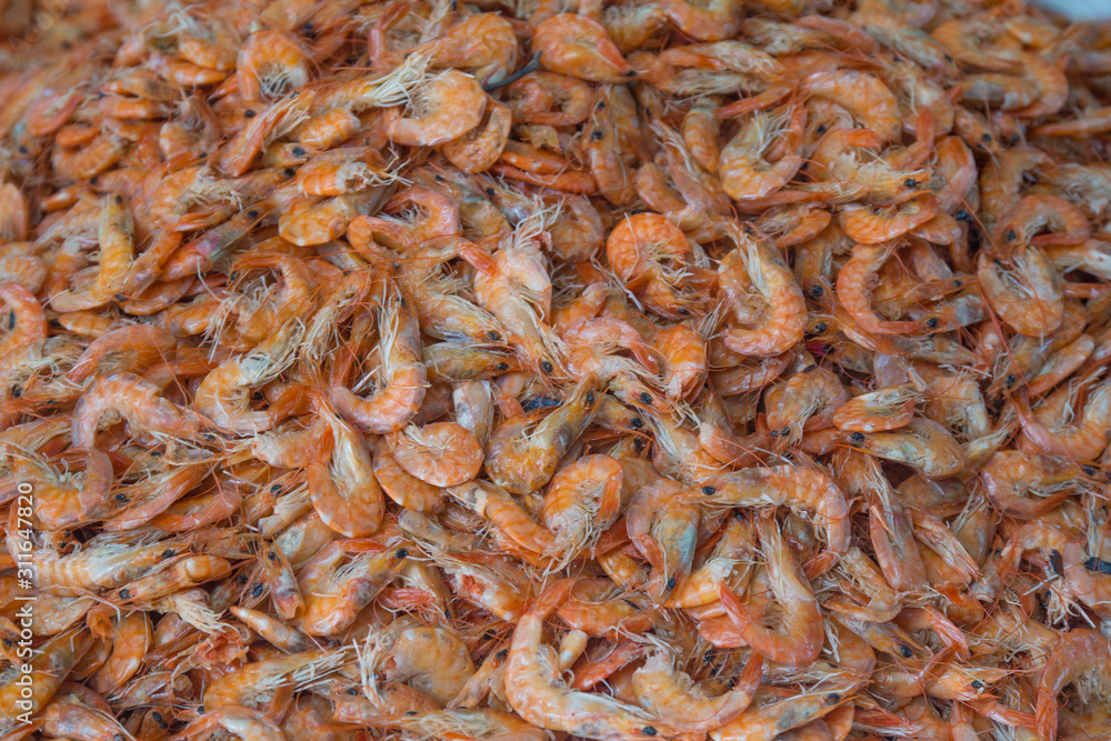 Seafood in the fish market, Manaus, Brazil, South America Seafood in the fish market, Manaus, Brazil, South America