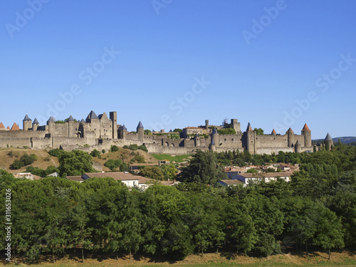 Mittelalterliche Festungsstadt Carcassonne  Frankreich  Languedo