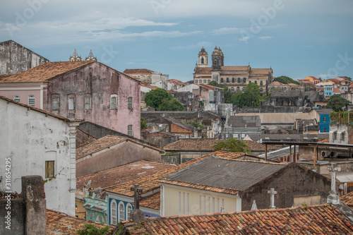 Old buildings and churches of Salvador, Bahia, Brazil, South America