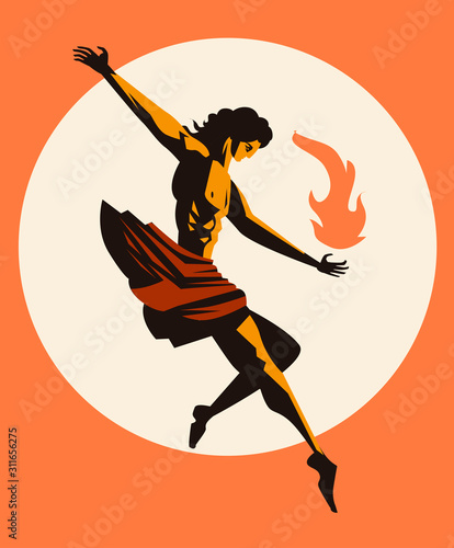 prometheus greek mythology stealing the fire flame