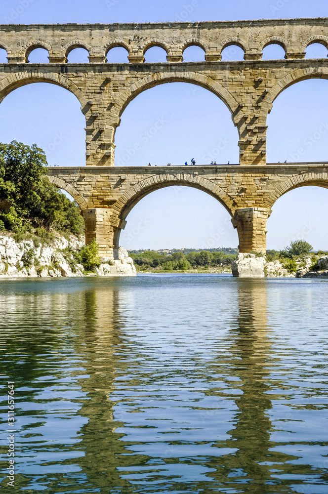 Pont du Gard, römisches Aquädukt, Frankreich, Provence Pont du Gard, römisches Aquädukt, Frankreich, Provence