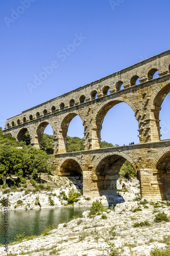 Pont du Gard, römisches Aquädukt, Frankreich, Provence