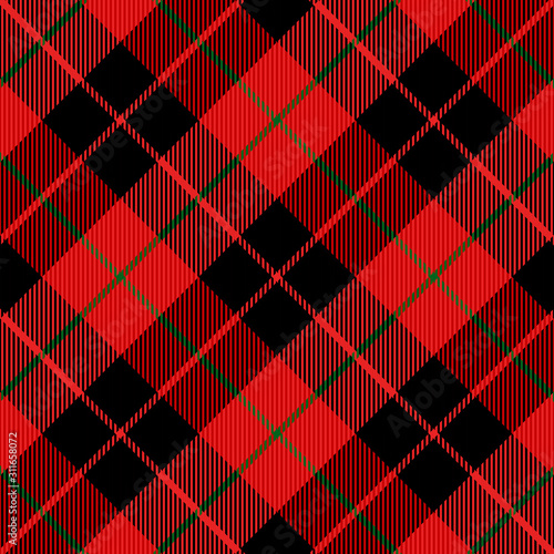Christmas new year Tartan. Pattern Scottish cage