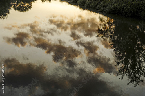 Wolkenspiegelung im Wasser