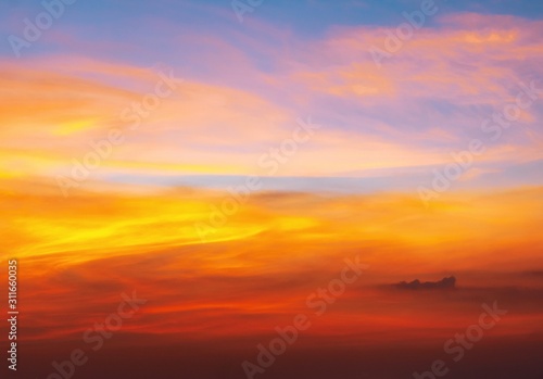 Twilight sky background with Colorful sky in twilight background