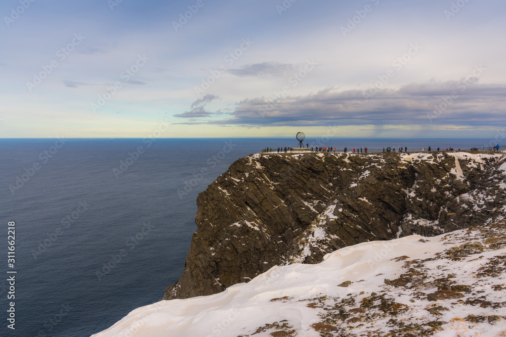 Nordkapp, Europe's northern point in early spring