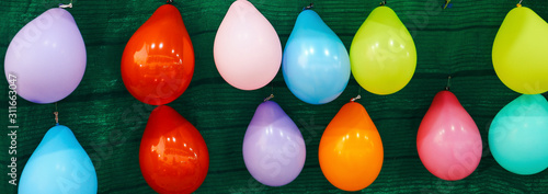 Balloon balls hanging beautifully colors.