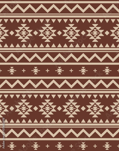 ナバホ　柄　シームレス　壁紙　デザイン