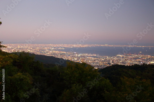 日本三大夜景 神戸夜景 六甲山山頂から The best night view Kobe from Rokko