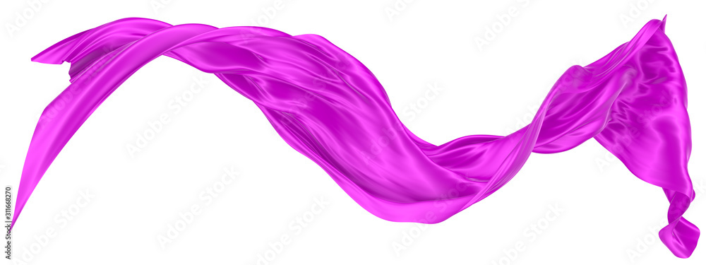 Abstract background of magenta wavy silk or satin. 3d rendering image. Abstract background of magenta wavy silk or satin. 3d rendering image.