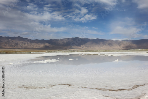 Dachaidan Emerald Salt Lake in Qinghai Province, China