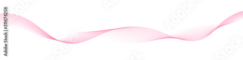 Abstract pink wave lines on white background for valentine and girl. Suit for poster, flyer, banner, and illustration