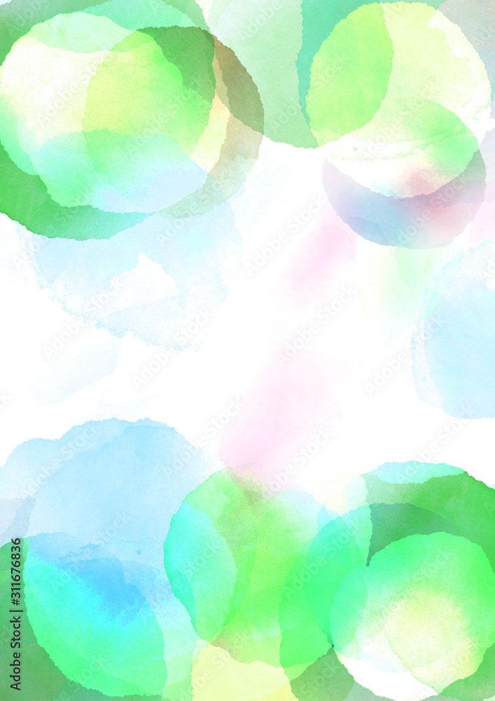 水彩手描き春背景イラストstock Illustration Adobe Stock