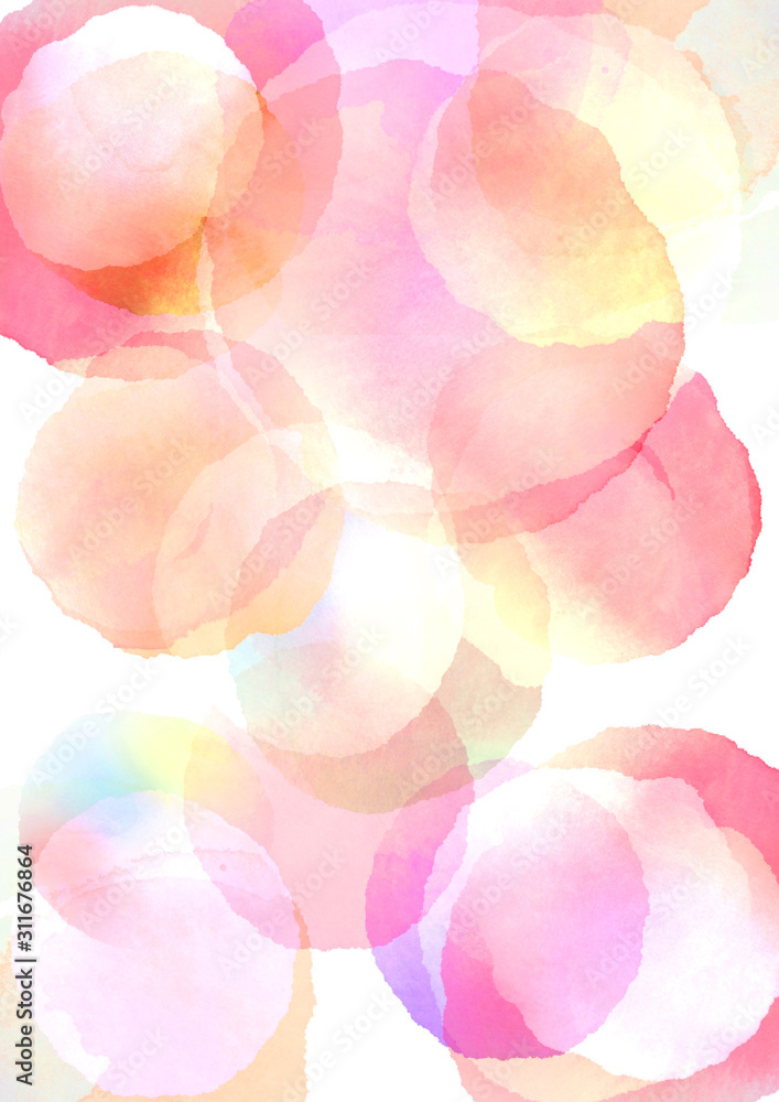 水彩手描き春背景イラストstock Illustration Adobe Stock