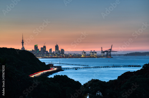 Auckland City Sunset