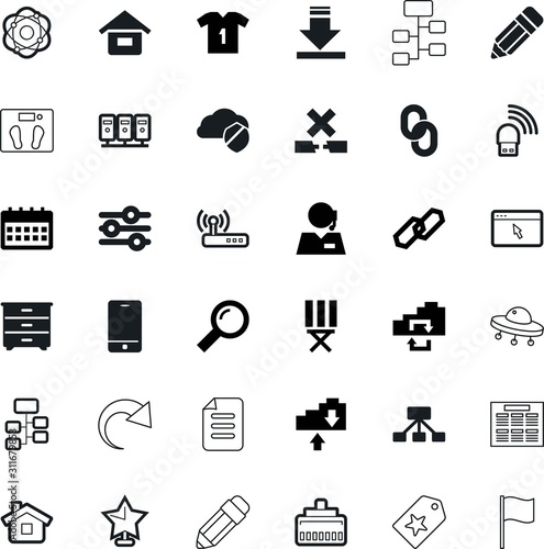 web vector icon set such as: lifestyle, customer, studio, conflict, magnify, real, sticker, recover, platform, chest, school, red, peel, flash, spacecraft, sale, active, direction, support, marker