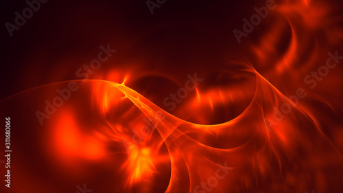 3D rendering abstract background in lush lava color