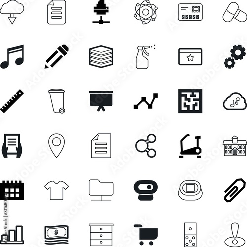 web vector icon set such as: geometric, risk, dollar, interface, logo, drawer, favorite, orbit, attach, molecular, payment, flag, college, photo, worldwide, cam, tablet, search, care, dustbin