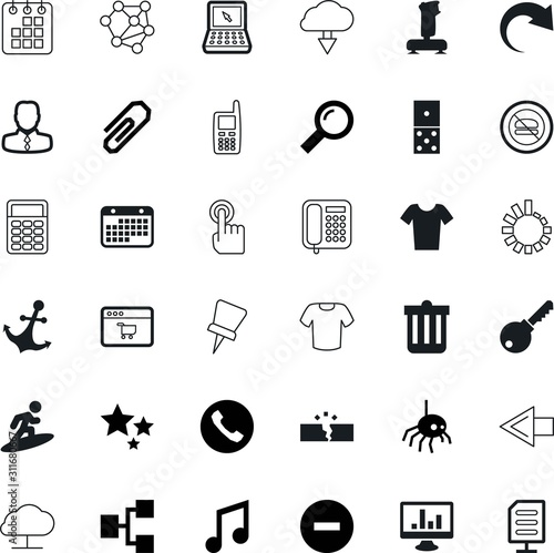 web vector icon set such as: future, star, password, label, icone, learning, cognition, bin, garbage, idea, outline, trash, anchor, gaming, lock, danger, basket, electric, vintage, trashcan