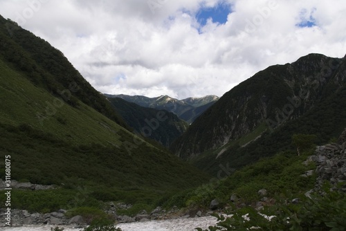 mountains of Japanese north alps