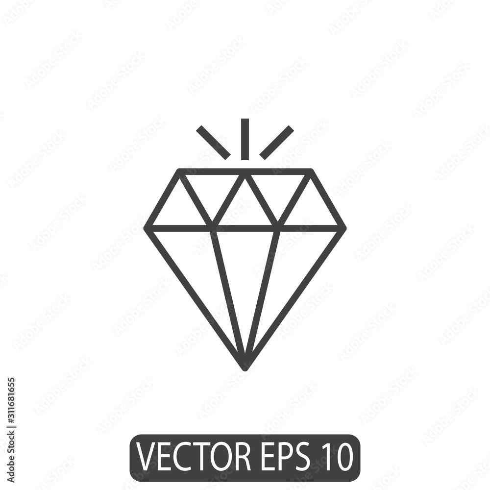 Diamond icon design vector template Diamond icon design vector template