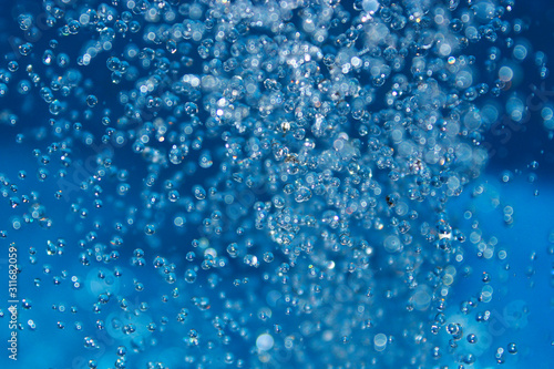 Water drops background in bokeh style
