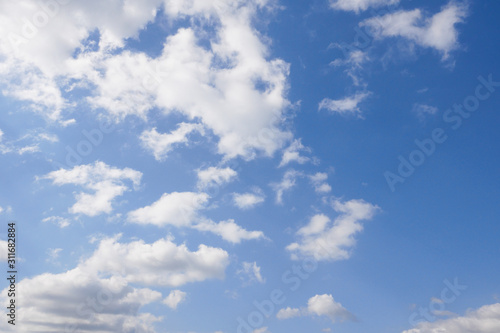 cloud on blue sky nature background for design