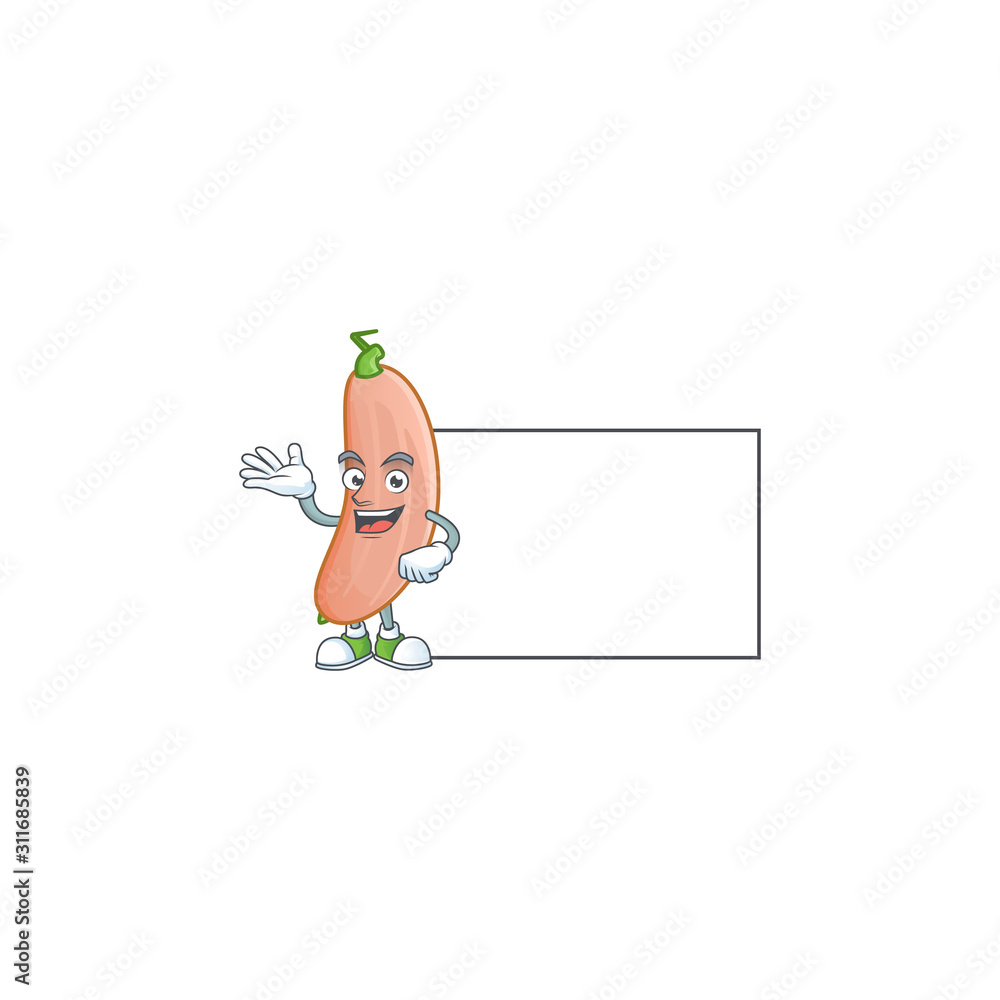 Banana squash with whiteboard cartoon character style Stock Vector | Adobe  Stock