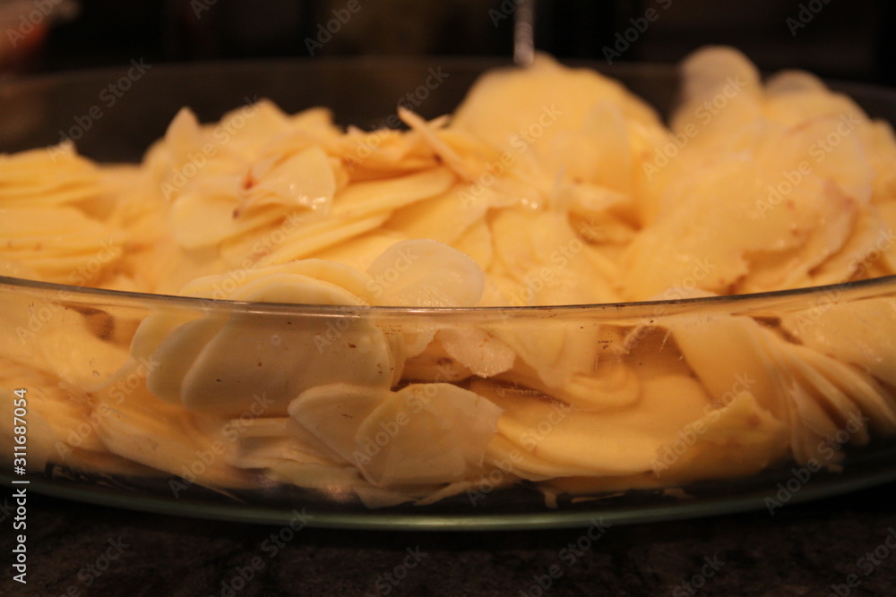 Lamelles de pommes de terre pour gratin Lamelles de pommes de terre pour gratin