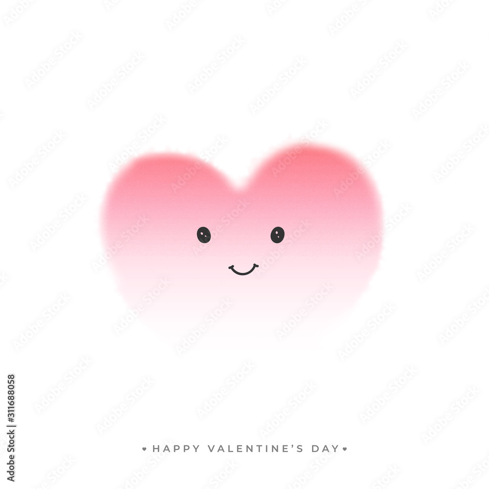 Blurred Furry Heart Cartoon on White Background for Happy Valentine's Day Celebration Concept. Stock Vector | Adobe Stock Blurred Furry Heart Cartoon on White Background for Happy Valentine's Day Celebration Concept. Stock Vector | Adobe Stock