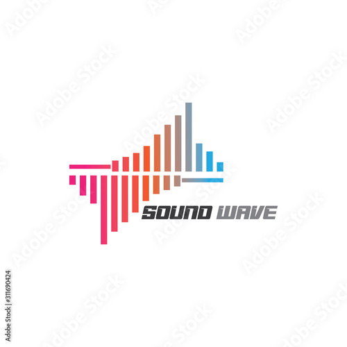 Audio technology, music sound waves vector icon illustration Free Download Audio technology, music sound waves vector icon illustration - GFXLoad