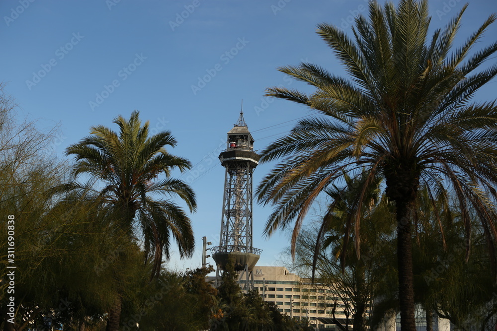 2019, Barcelona, Spain, port lighthouse