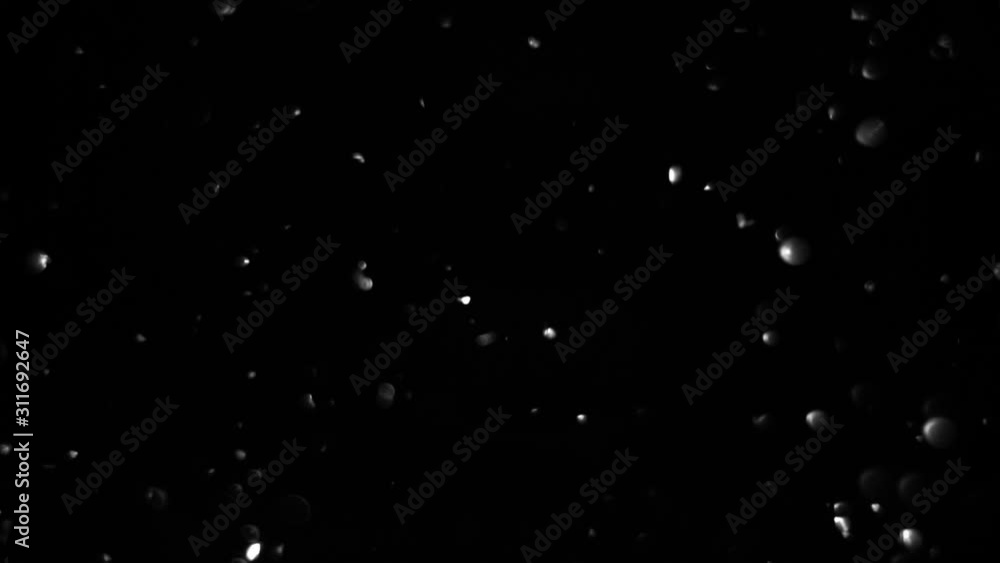 particles on black background, abstract overlay with particles and bokeh particles on black background, abstract overlay with particles and bokeh
