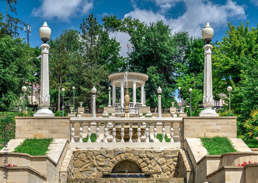 Obraz premium Cascading stairs in Chisinau, Moldova