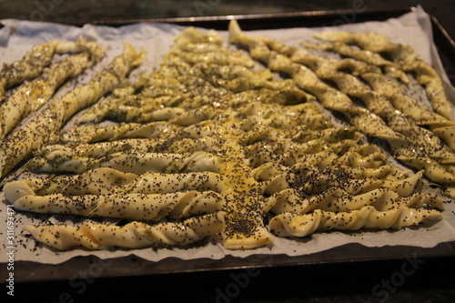 Sapin de noël en pâte feuilletée photo