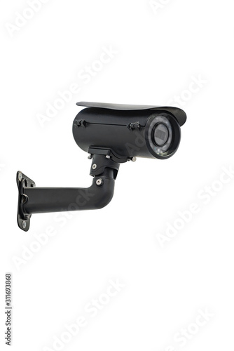modern video camera for tracking the situation at the facility isolated on white background