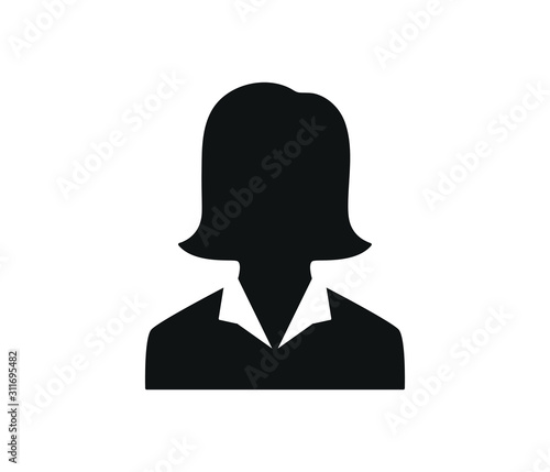 business woman avatar trendy icon vector symbol