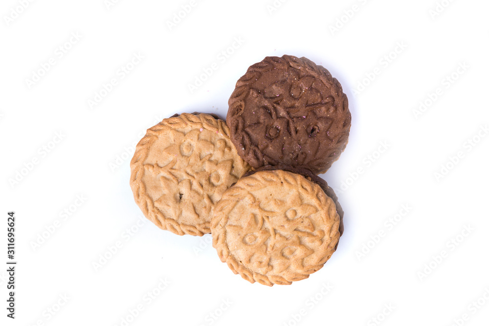 Several tasty hispanic snack cookies stacked together Several tasty hispanic snack cookies stacked together