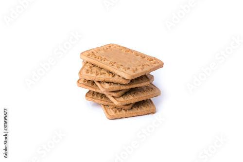 Several tasty hispanic snack cookies stacked together