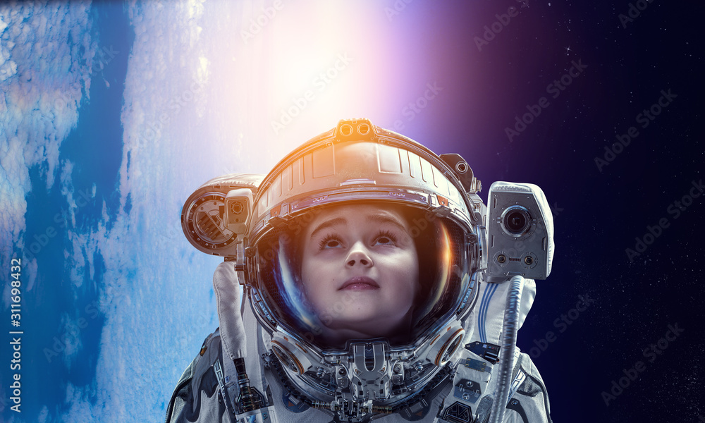 Exploring outer space. Mixed media Exploring outer space. Mixed media